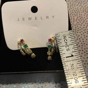 Beautiful Cubic Zirconia Decor Stud Earrings